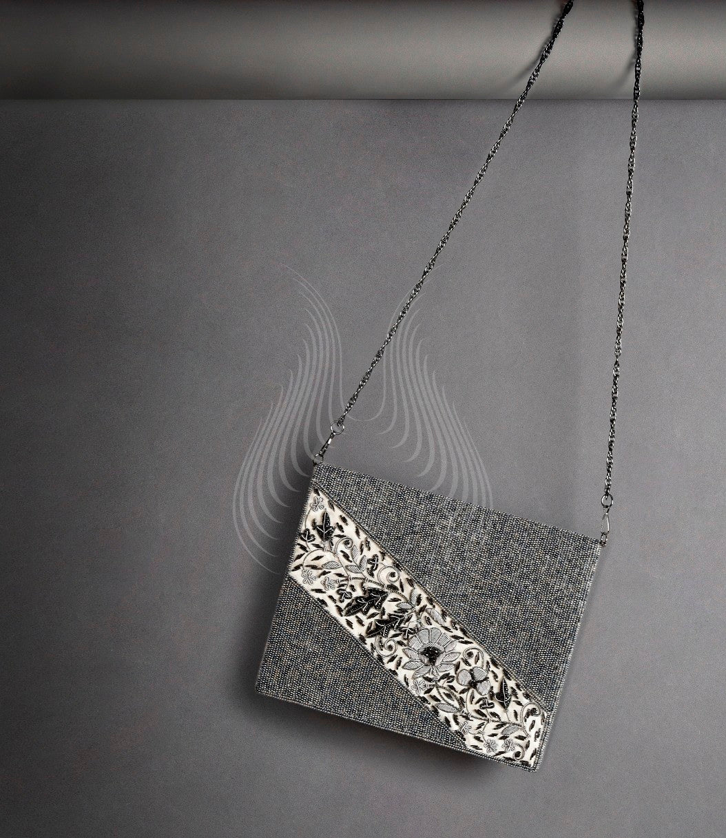 Grey Allure Zardozi with Beadwork (Z2)