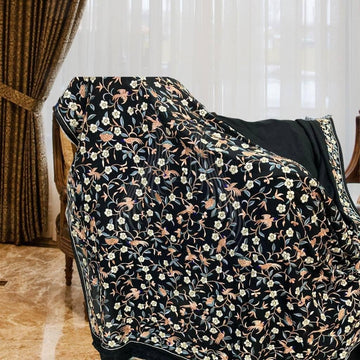 Black Crepe 'hilla' Design (G110-B)