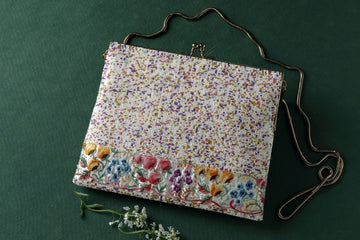 Vintage Floral Trio Kor on Multicolour Beads (K27)